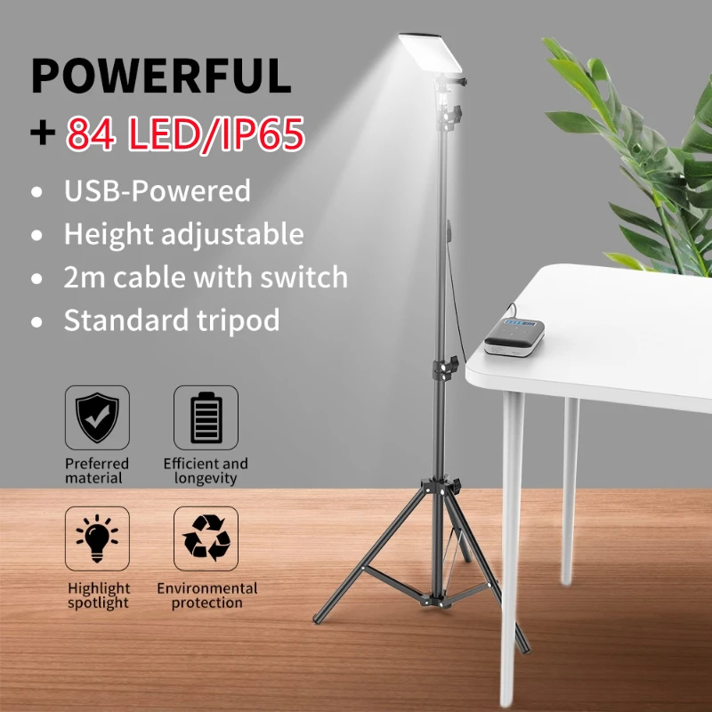 Outdoor Camping Videos - 삼각대가 있는 조절 가능한 LED USB