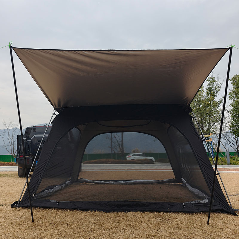 Outdoor Camping Car Tail Tent - 6인용 SUV 캠핑 텐트, 16mm 알루미늄