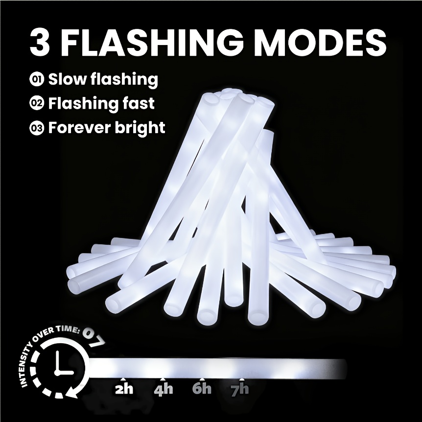 20/30pcs LED 화이트 폼 글로우 스틱 3가지  - Glow Sticks Survival 리뷰 및 가격