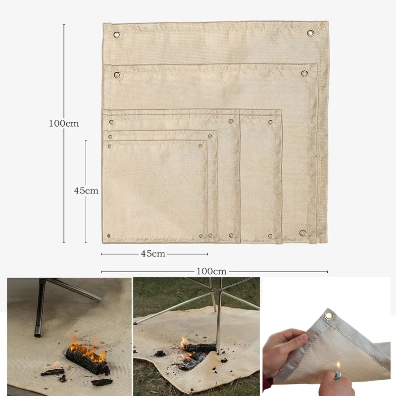 캠핑 내화 매트 내열 담요 야외 화덕 패드 바베큐 그릴 - Outdoor Camping Fire 리뷰 및 가격