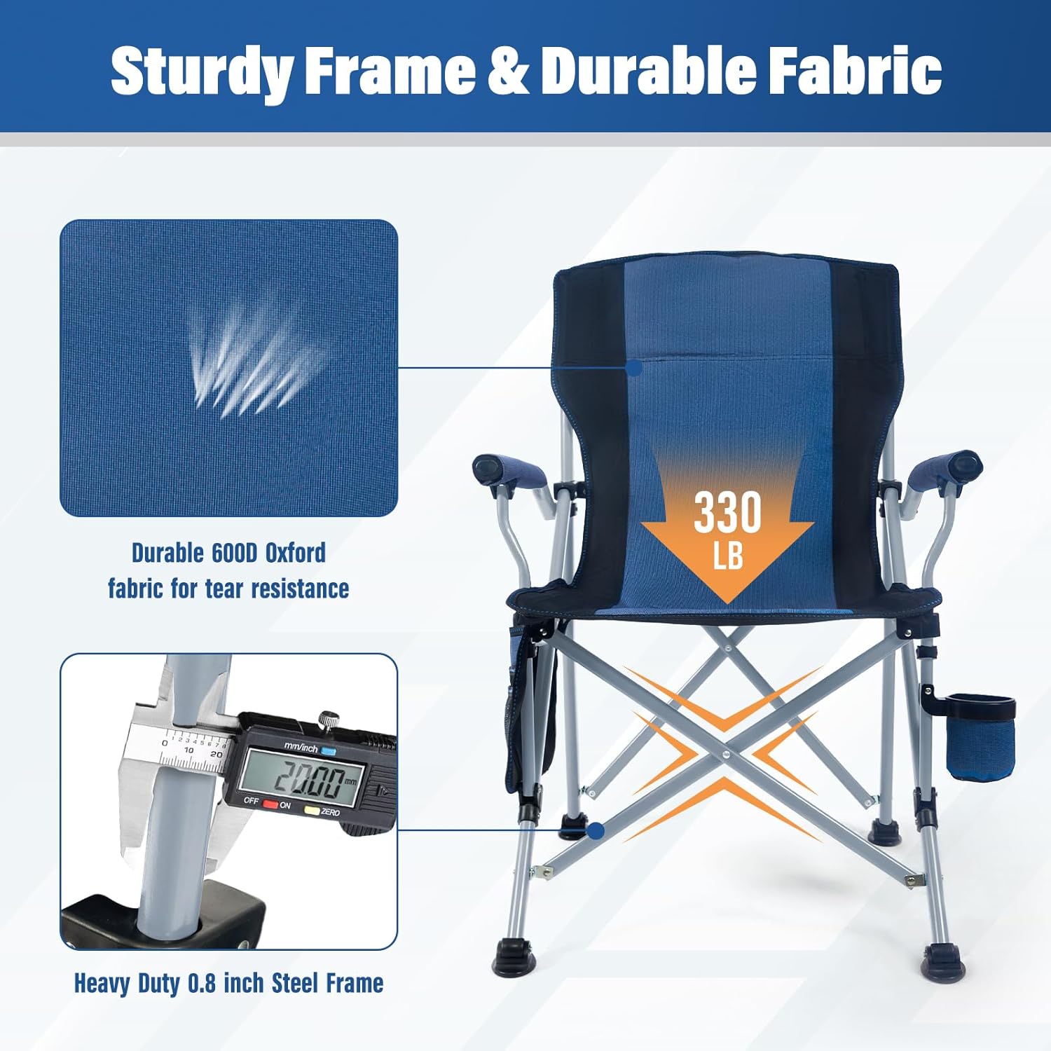 공장 도매 야외 휴대용 접이식 캠핑 의자 컵홀더가 있는 - Outdoor Camping Set 리뷰 및 가격