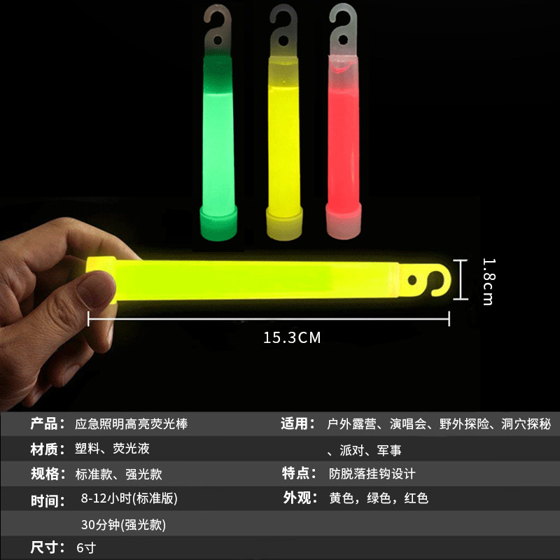 5PCS/10PCS 6 인치 전술 형광등 야외 비상 구 - Glow Sticks Survival 리뷰 및 가격
