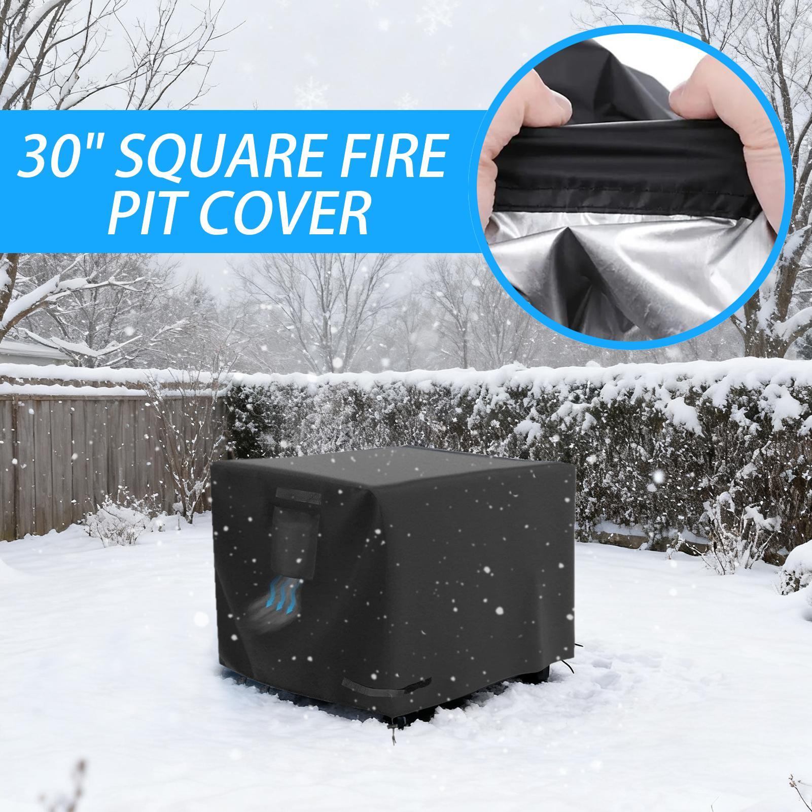 화로 덮개 사각형 30인치 방수 보호막 파티오, 현관, - Outdoor Camping Fire 리뷰 및 가격