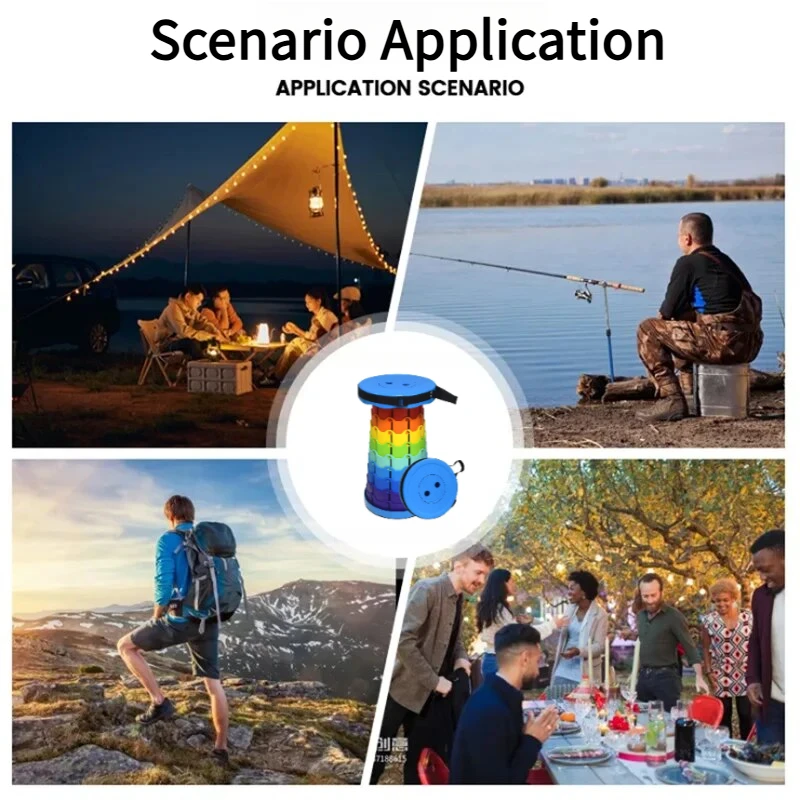 레인보우 텔레스코픽 캠핑 스툴 휴대용 두꺼운 접이식 높 - Outdoor Camping Set 리뷰 및 가격