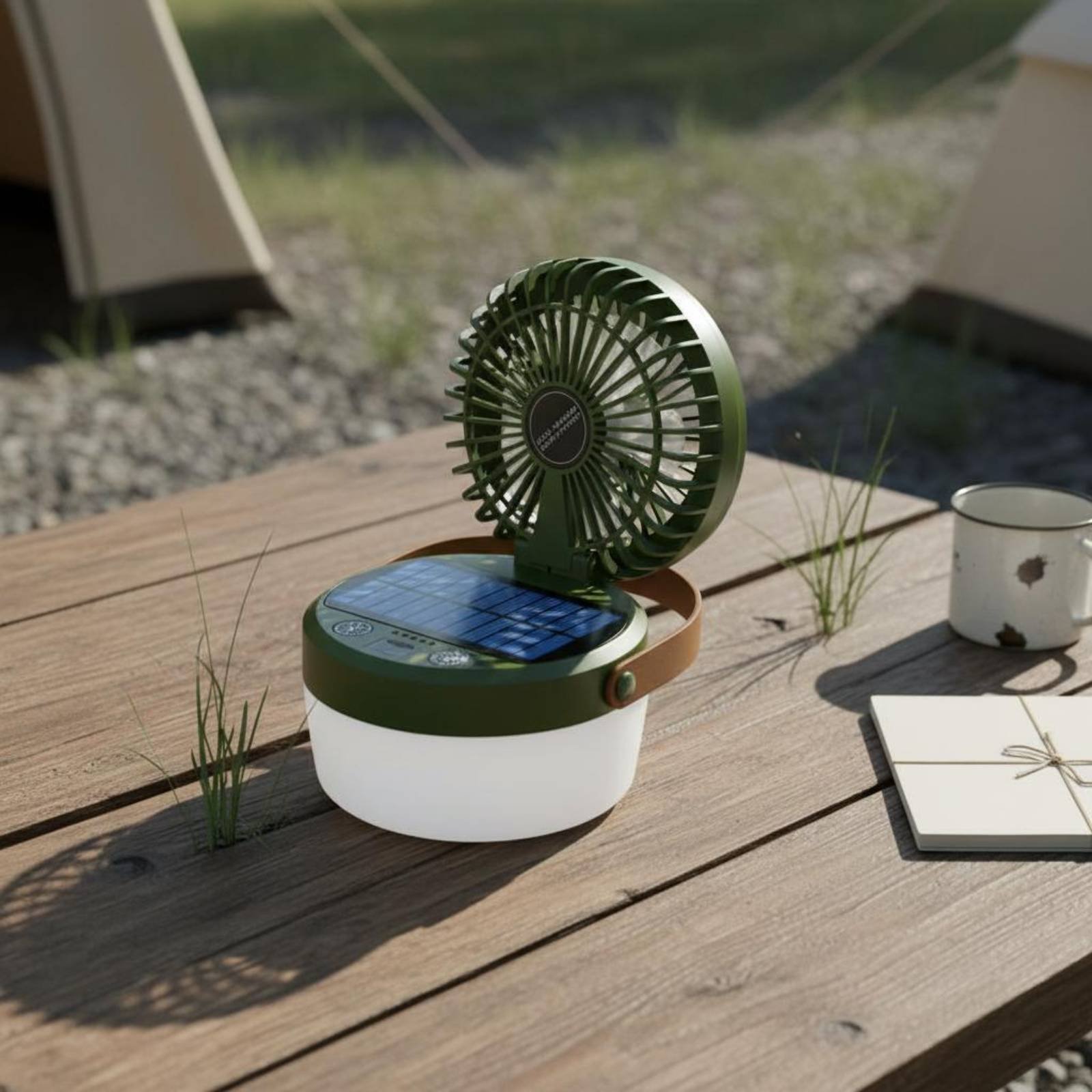 태양광 캠핑 팬 랜턴 접이식 디자인 3중 기능 캠프 랜 - Outdoor Camping Gear 리뷰 및 가격